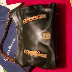 Dooney and Bourke shoulder bag, soft black leather. Wexford leather Cooper Hobo